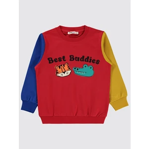 Civil Boys Erkek Çocuk Sweatshirt 2-5 Yaş Kımızı