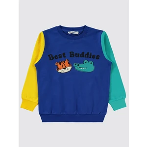 Civil Boys Erkek Çocuk Sweatshirt 2-5 Yaş Saks Mavisi