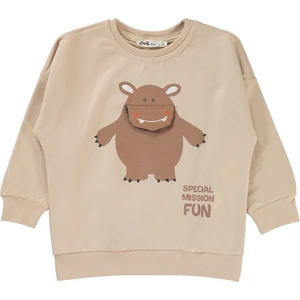 Civil Boys Erkek Çocuk Sweatshirt 2-5 Yaş Taş Rengi