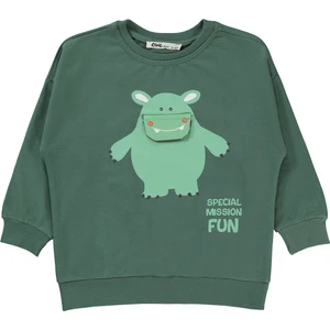 Civil Boys Erkek Çocuk Sweatshirt 2-5 Yaş Soft Haki