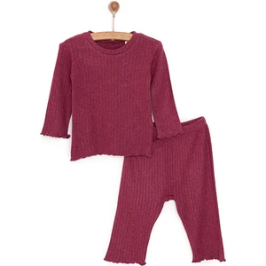 HelloBaby Kaşkorse Uzun Kol Pijama Takımı Kız Bebek