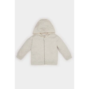 Kız Bebek Kapüşonlu Basic Düz Fermuarlı Sweatshirt D0785A524AU