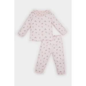 Kız Bebek Pijama Takımı Meyve Desenli Uzun Kollu Üst Uzun Alt D8651A524WN