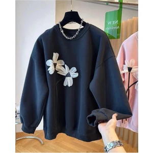 Pulli Collection Papatya Aplikeli Sweatshırt