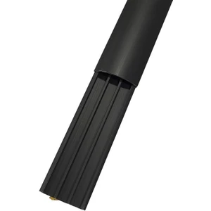 Sert Plastik 50x12 Balık Sırtı Yapışkanlı Kablo Kanalı Siyah 2 mt