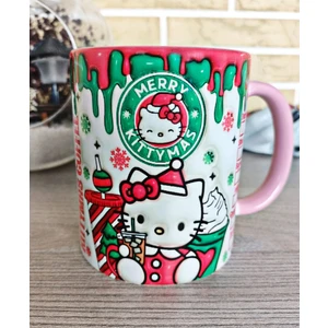 Mugs And Love Hello Kitty Yılbaşı Partisi Porselen Kupa