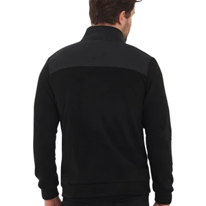 Erkek Garnili Fermuarlı Polar Mont