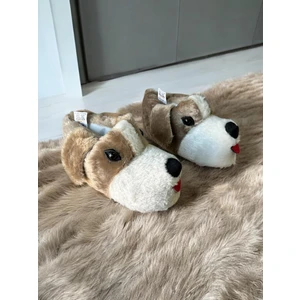 Köpek Figürlü Peluş Panduf Ev Pandufu Ev Botu unısex
