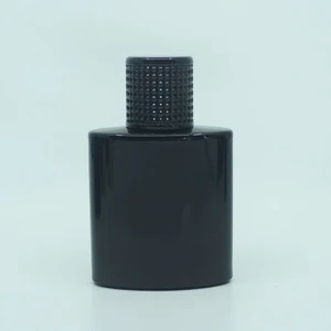 Parfüm Şişesi 50 ml (5 Adet ) Özel Siyah Elips Kolay Kapama Boş Şişe