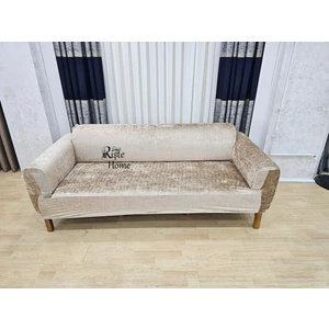 Rişte Home Kaliteli Yarı Kaplama 3lu  1 Adet Kadife Koltuk, Kanepe,çekyat Örtüsü,likrali,lastikli,
