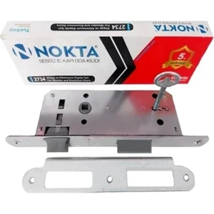 Kilit Sessiz İç Oda Kapı Kilidi Nokta 23 mm 40 mm Nikel