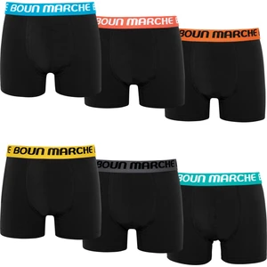 Boun Marche Erkek Boxer Likralı Premıum 6'lı Kutu Daniel Bm-Clr
