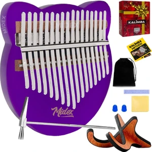 KLX-660-PAK Mor Cam Kalimba 17 Tuşlu Full Set