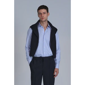 Strıt Erkek Basic Gömlek Slim Fit Lacivert