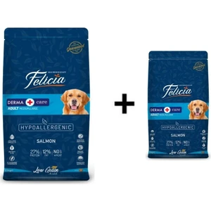 Somonlu Yetişkin Köpek Maması 15 kg + 1 Adet Felicia Somonlu Yetişkin Köpek Maması 3 kg