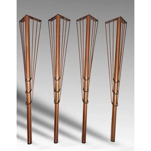Venna Home Bakır 75CM-4'LÜ Demir Masa Ayak, Demir Ayak , Dresuar Ayağı, Masa Ayağı, Demir Ayaklar, Masa Ayakları