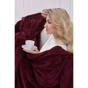 Deluxe Wellsoft Battaniye Mürdüm Çift Kişilik 200 x 220  cm
