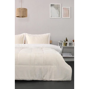 Comforter Çift Kişilik Battaniye Seti - Krem