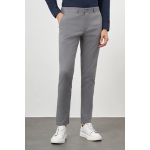  Erkek Gri Chino Slim Fit Pantolon