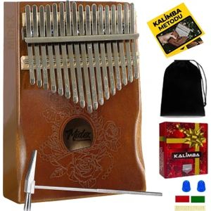 KLX-990 Ahşap Kalimba 17 Tuşlu Full Set