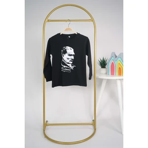 Miniko Kids 10 Kasım Uzun Kol Atatürk Baskılı Tişört Sweat