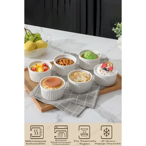 6'lı Sufle ve Kek Fırın Kabı Set