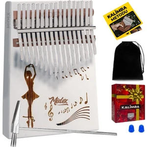 KLX-540 Beyaz Kalimba 17 Tuşlu Full Set