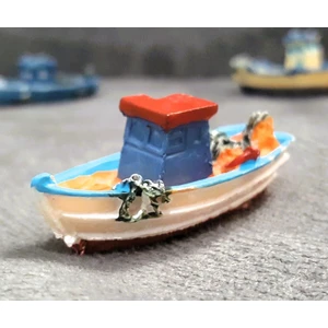 Mini Minyatür Tekne Kayık Silikon Kalıp K-1348, Terrarium Dekoruna Uygun