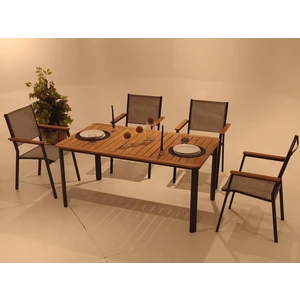 Divona Home Atlantik Metal Bahçe Bahçe Masa Takımı  6 kişilik