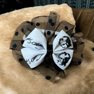 10 Kasım Atatürk Temalı Tül Detaylı Kurdele  Taç