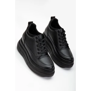 Nesvina Kadın Gizli Topuk Siyah Sneaker