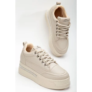 Granes Kadın Bej Gizli Topuk Sneaker