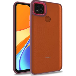 Xiaomi Redmi 9c Kılıf Kamera Çıkıntılı Arkası Şeffaf Köşeleri Parlak Renkli Işlemeli Flora Kapak