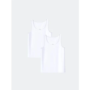 LC Waikiki Lcw Kids Bisiklet Yaka Kız Çocuk Atlet 2'li