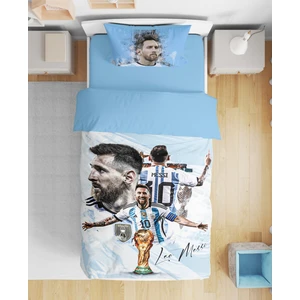 Messi 3D Dijital Baskılı Tek Kişilik Nevresimtakımı