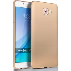 Samsung Galaxy C5 Premium Silikon Kılıf Gold