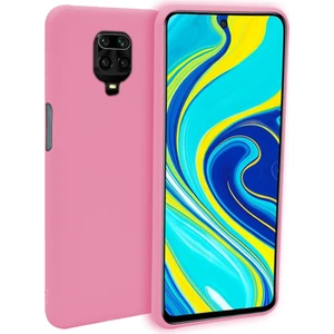 Piyasa Sepeti Xiaomi Redmi Note 9 Pro Max Ince Mat Silikon Kılıf Pembe