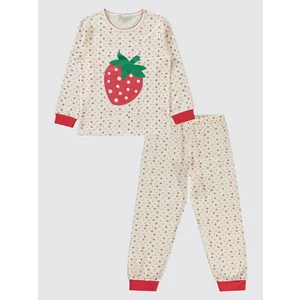 Civil Girls Kız Çocuk Pijama Takımı 10-13 Yaş  Ekru
