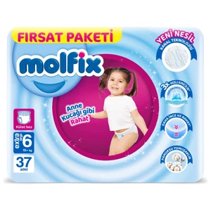Külot Bez 6 Beden Extra Large Fırsat Paketi 37 Adet 15+ kg