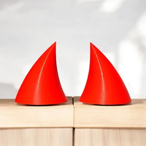 Motosiklet Kask Boynuzu Kırmızı 1 Adet