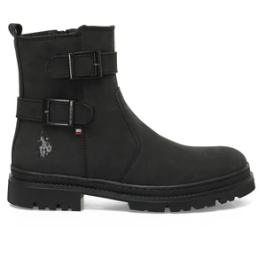 U.S. Polo Assn. Tawny 4pr Siyah Erkek Biker Bot