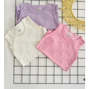 Büyük Boy Çocuk Çıtçıtlı Body 5-6-7-8-9 Yaş Çocuk Body (3 Adet) Renkli Esnek Dokuludur