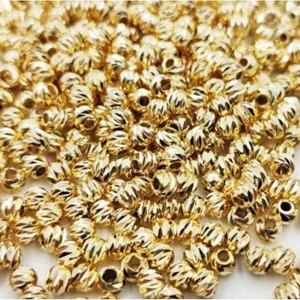 Yiğit Aksesuar 4 mm 100 Adet Pirinç Malzeme Kararma Yapmaz Gold Dorika Boncuk Ara Aparat