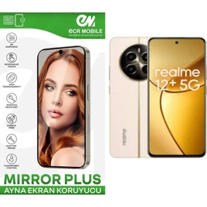ECR MOBILE Realme 12+ 5g Ekran Koruyucu Esnek Ayna(Mirror) 9h Nano