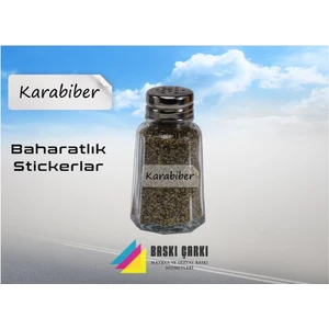 Baskı Çarkı 65 Çeşit Baharat Sticker