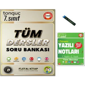 Tonguç Akademi 7. Sınıf Yazılı Notları 1. Dönem 1 ve 2. Yazılı ve 7. Sınıf Tüm Dersler Soru Bankası 2025