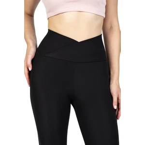 The Step Sports Çapraz Bel Detaylı Siyah Kışlık Içi Polarlı Termal Toparlayıcı Tayt