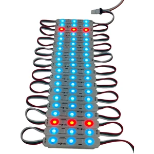Samsung Rgb LED 3'lü Modül WS2811 Bireysel Adreslenebilir Işık 5050 Smd Dc 12V Su Geçirmez IP65 Mağaza Pencere Vitrin Yapışkanlı