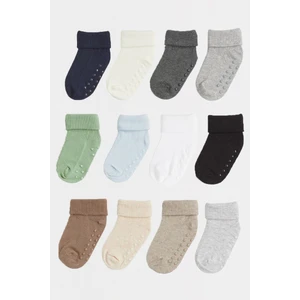 Mem Socks Kaydırmaz Çocuk Çorabı 12'li