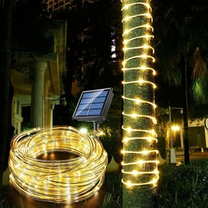 10 m 100 LED Solar LED Işık Gün Işığı